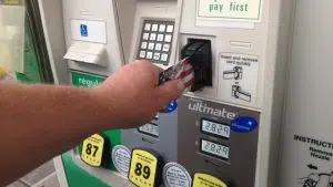 Credit card skimmers at gas stations